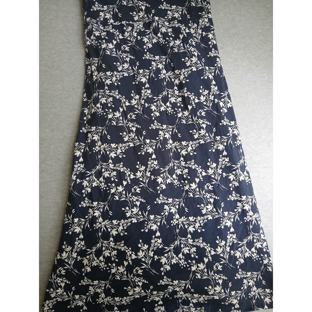 Pact Fit & Flare Navy and White Floral Spaghetti-Strap Midi Dress - Picture 2 of 14